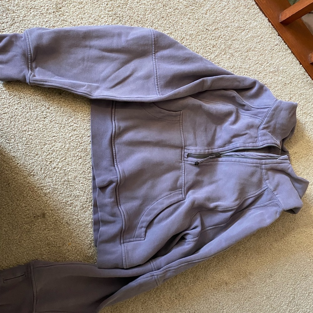 Purple Half-Zip Sweatshirt